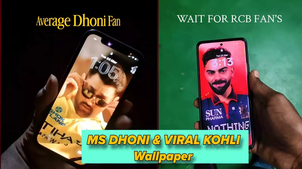 MS DHONI & VIRAT KOHLI Live Wallpaper Edit Toturial