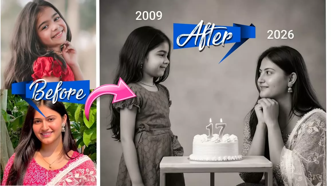 Childhood Photo Editing Prompts | Then & Now Photo Prompts For Boys And Girls