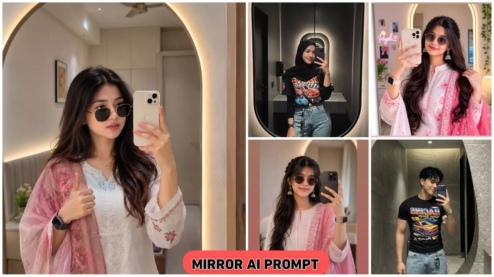 Ai Mirror Selfie Prompts Creat Viral Mirror Selfie Photos For Free