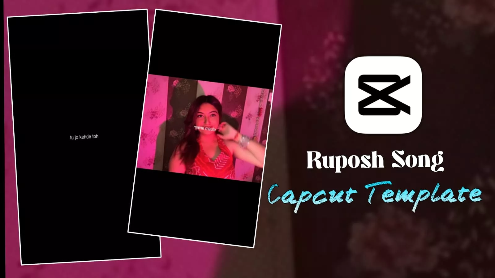 Ruposh Hindi Song Lyrics Reels Capcut Template
