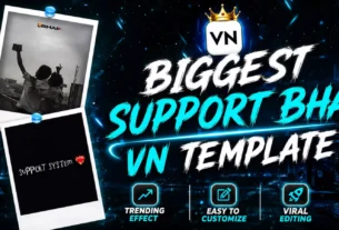 Instagram Viral Biggest support Bhai Vn Template Code Edit