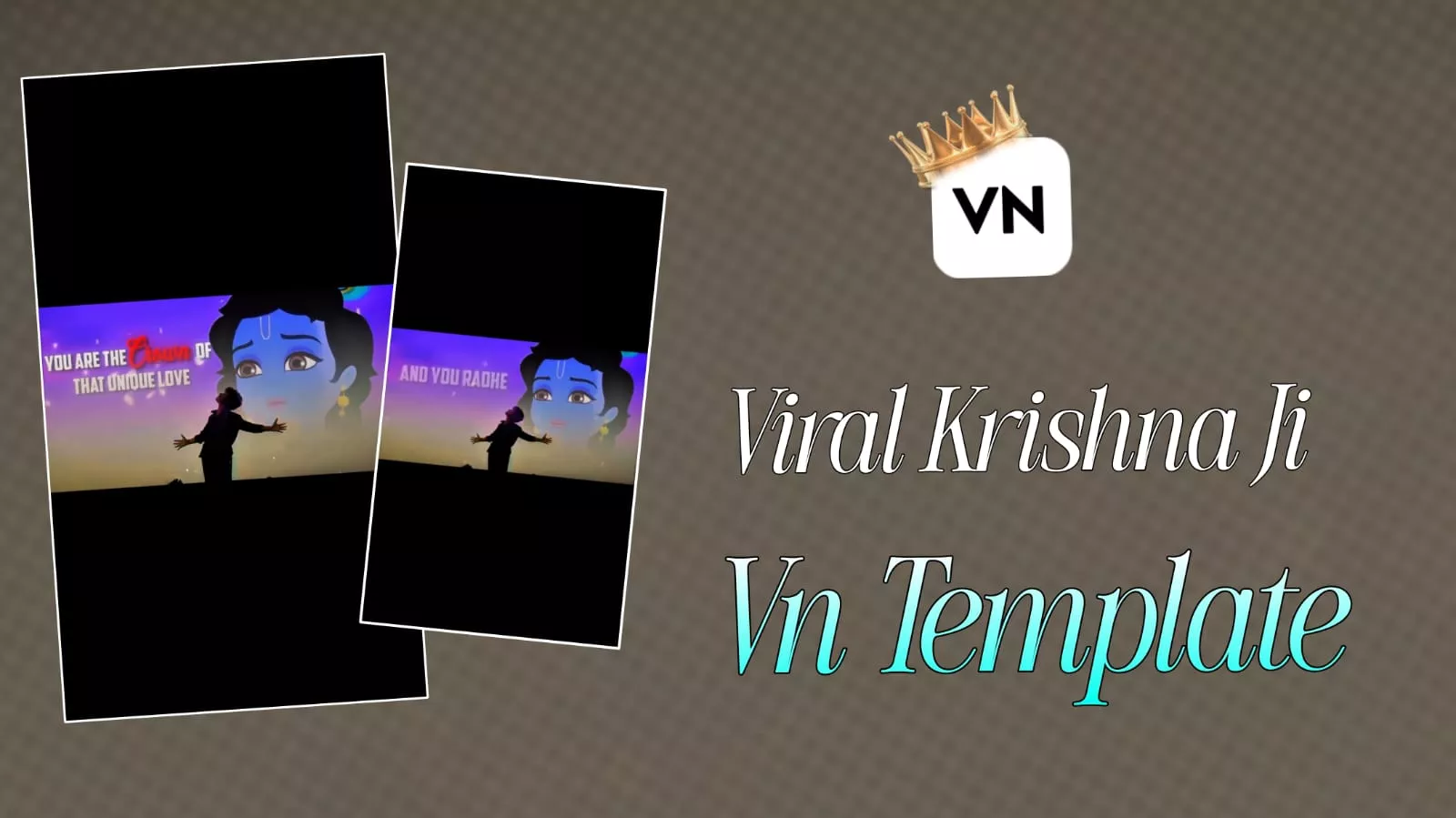 Viral Krishna ji Reels Vn Template Code Editing