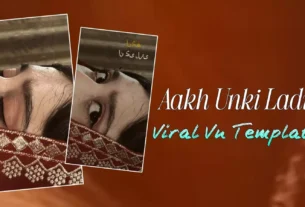 Viral Aakh Unki Ladi song Vn Template Code 100% Working Vn Code