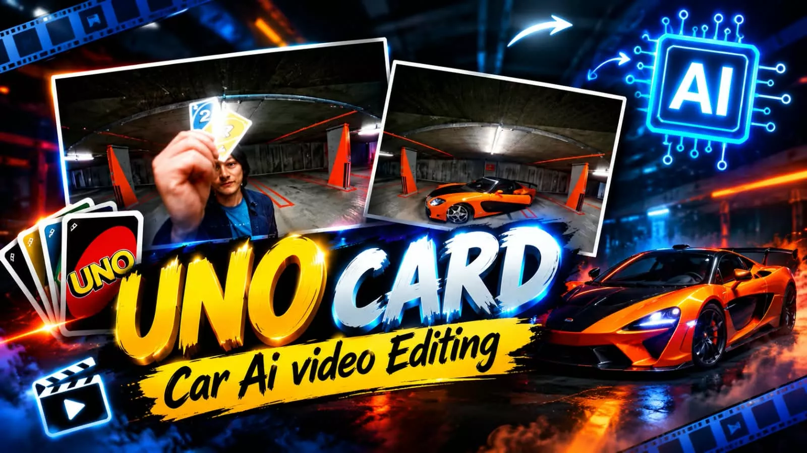Trending Uno Card Trensition Ai Video Editing